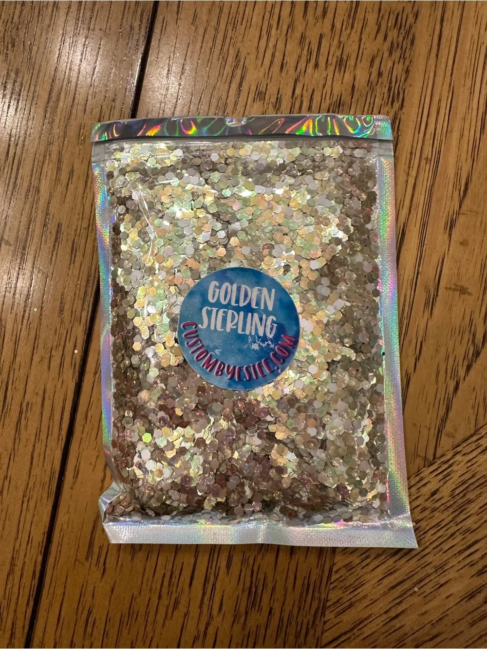 Assorted Iridescent Chunky Glitter Mixes - Multi-Color Orange, gold, 10 packs.